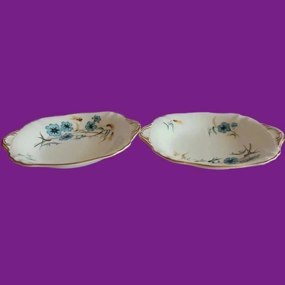 Roslyn fine bone china  cake plates set of 2 - Picture 4 of 5